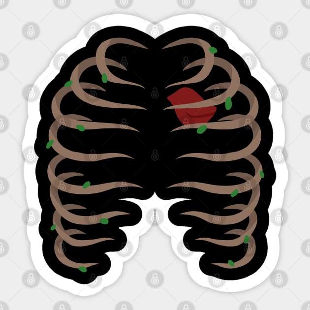 Nature's Ribcage Sticker by inatorinator